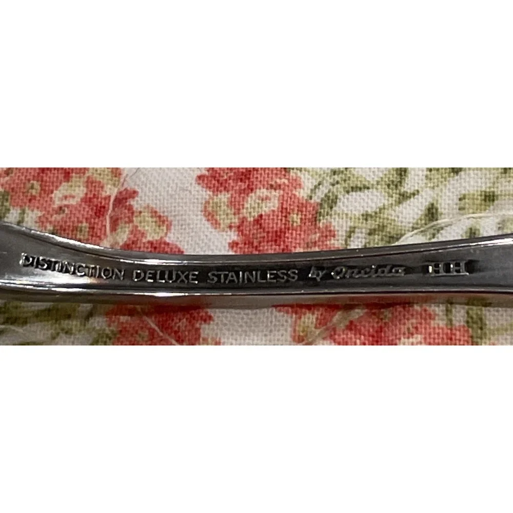 Oneida Distinction Deluxe Kenneth‎ Square Dinner Knife Knives Stainless Set Of 6